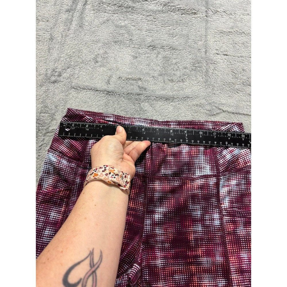 Pro Player Womens M Maroon Printed Athletic Leggings‎ Athleisure Casual - Picture 7 of 8